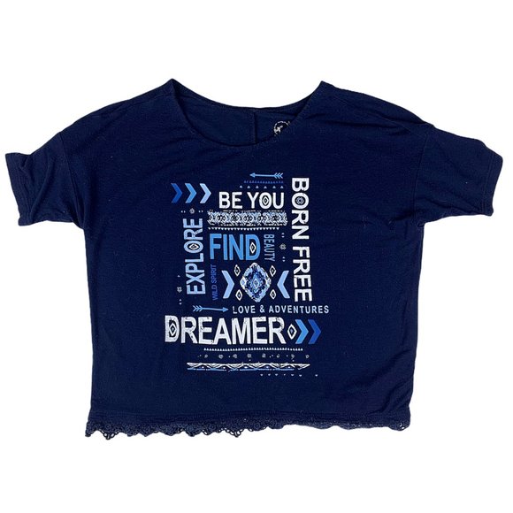 $5 CLEARANCE! Justice Dreamer Lace-Trim Short-Sleeve Tee - Picture 6 of 8